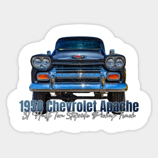 1958 Chevrolet Apache 31 Half Ton Stepside Pickup Truck Sticker